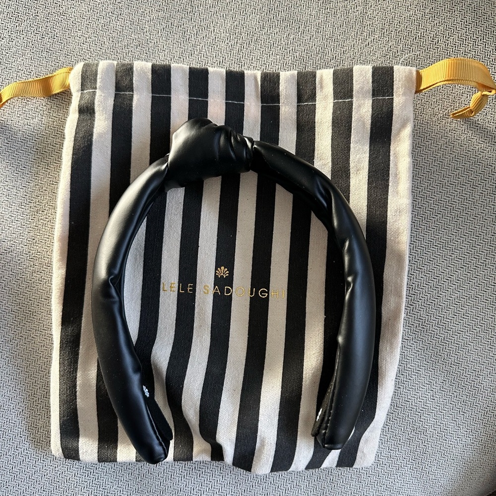 Lele Sadoughi Leather Headband